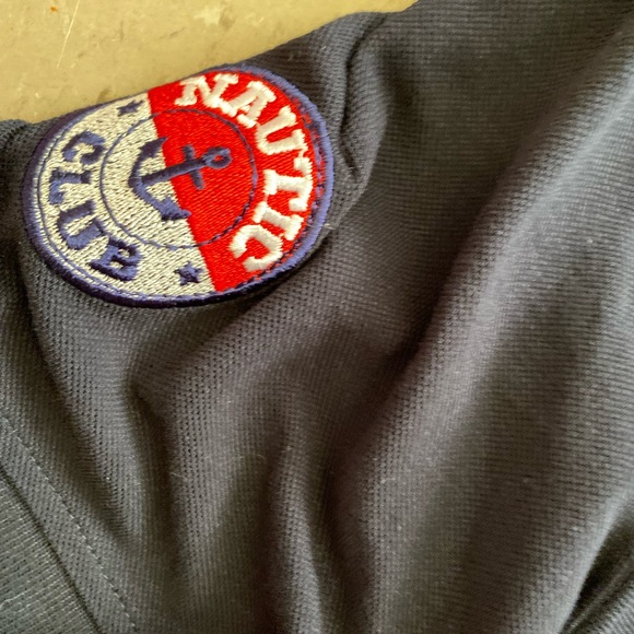 Paul Lucas garment navy polo embroidered double sided mens XXXL tall yacht club - Picture 6 of 9